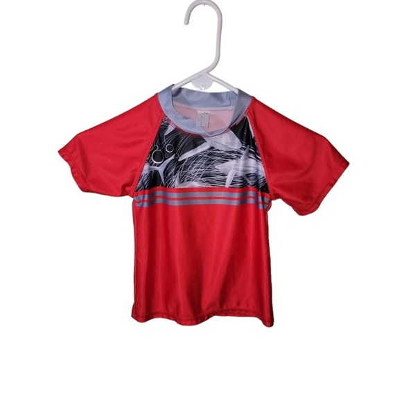 Swimwear Sharks Graphic Swim Water Top Sz 4 by Sunshine Swim - Picture 1 of 5